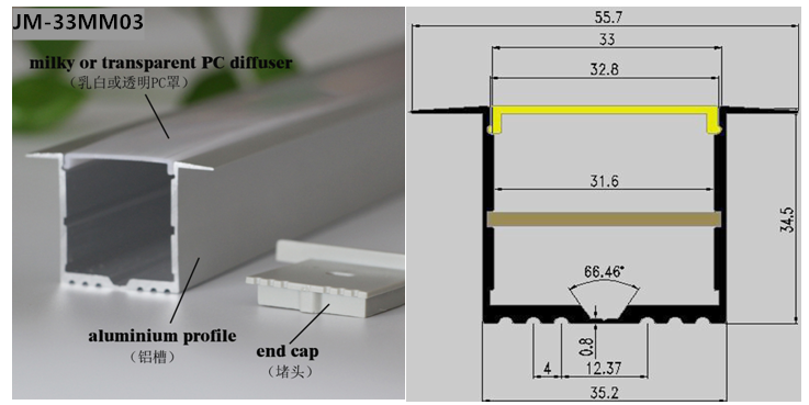 LED Aluminum Extrusion