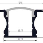 cad drawing for led profiles